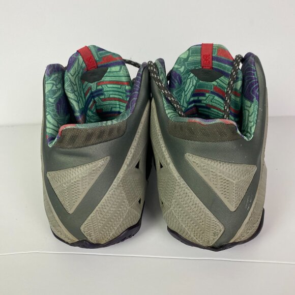 Nike Lebron 11 Terracotta Warrior Basketball Shoes Men's 12 Gray Electric Purple - Picture 7 of 16